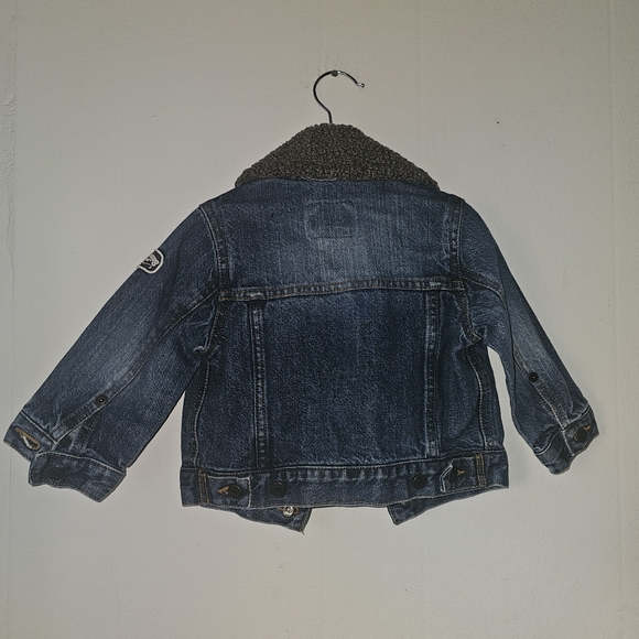 Levi's | (18 mos) | Vintage Jean Jacket/Denim Trucker Jacket with Sherpa Collar - Picture 7 of 11